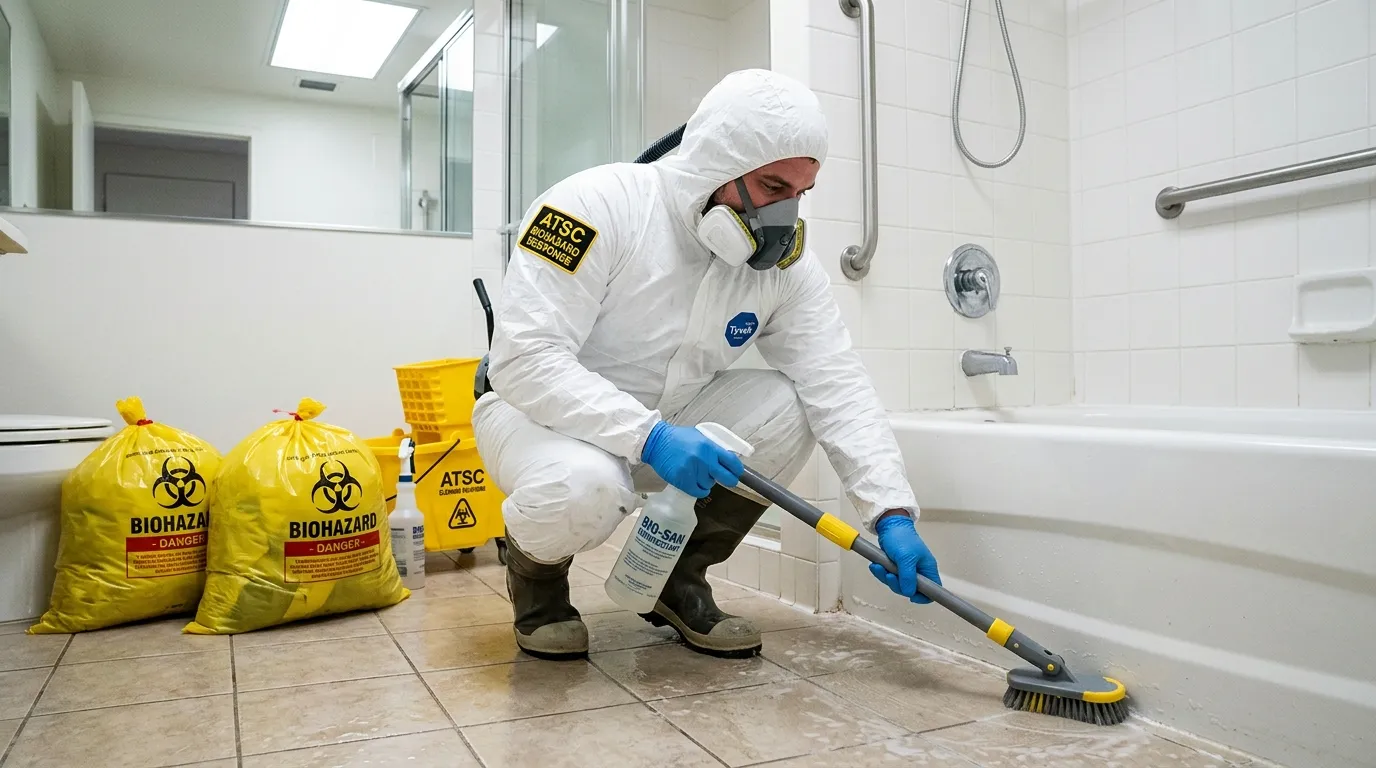 Decontamination equipment deployed for Blood Cleanup in Ramblewood